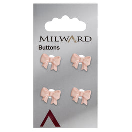 Milward Carded Buttons: 15mm - Pack of 4 - 00089A