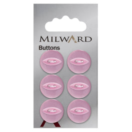 Milward Carded Buttons: 16mm - Pack of 6 - 00094