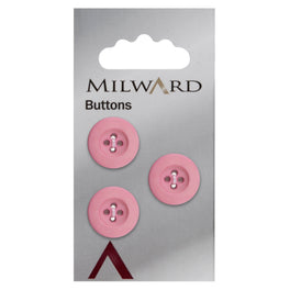 Milward Carded Buttons: 17mm - Pack of 3 - 00097A