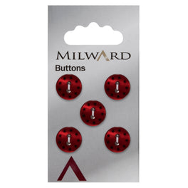 Milward Carded Buttons: 12mm - Pack of 5 - 00115