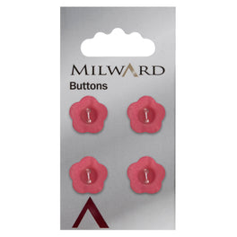 Milward Carded Buttons: 15mm - Pack of 4 - 00118