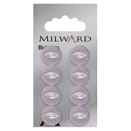 Milward Carded Buttons: 13mm - Pack of 8 - 00127
