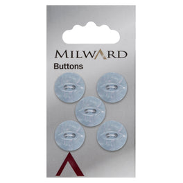 Milward Carded Buttons: 15mm - Pack of 5 - 00150