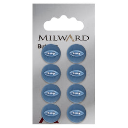 Milward Carded Buttons: 13mm - Pack of 8 - 00151