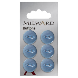 Milward Carded Buttons: 16mm - Pack of 6 - 00152