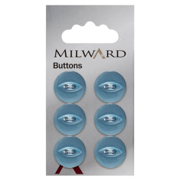 Milward Carded Buttons: 16mm - Pack of 6 - 00160