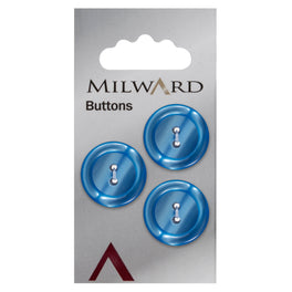 Milward Carded Buttons: 20mm - Pack of 3 - 00163