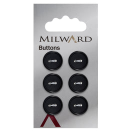 Milward Carded Buttons: 13mm - Pack of 6 - 00177