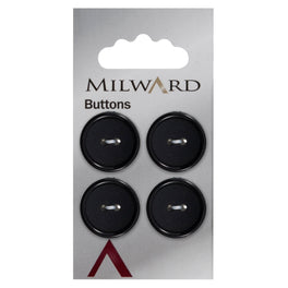 Milward Carded Buttons: 19mm - Pack of 4 - 00179
