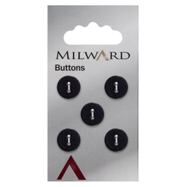 Milward Carded Buttons: 12mm - Pack of 5 - 00183