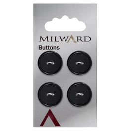 Milward Carded Buttons: 19mm - Pack of 4 - 00200