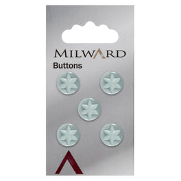 Milward Carded Buttons: 11mm - Pack of 5 - 00217