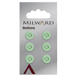 Milward Carded Buttons: 10mm - Pack of 6 - 00226A