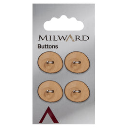 Milward Carded Buttons: 15mm - Pack of 4 - 00253