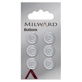 Milward Carded Buttons: 13mm - Pack of 6 - 00282