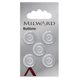 Milward Carded Buttons: 16mm - Pack of 5 - 00283