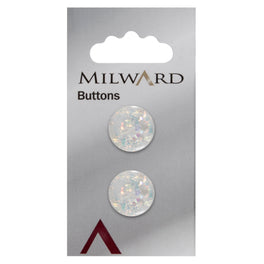 Milward Carded Buttons: 17mm - Pack of 2 - 00301