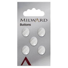 Milward Carded Buttons: 12mm - Pack of 5 - 00309