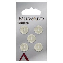 Milward Carded Buttons: 12mm - Pack of 5 - 00324