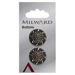 Milward Carded Buttons: 20mm - Pack of 2 - 00341A