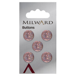 Milward Carded Buttons: 12mm - Pack of 5 - 00377