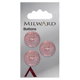 Milward Carded Buttons: 17mm - Pack of 3 - 00378