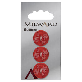 Milward Carded Buttons: 17mm - Pack of 3 - 00387