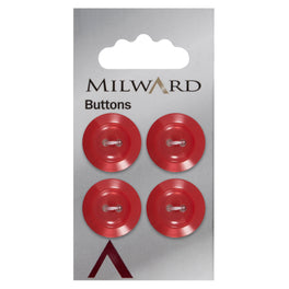 Milward Carded Buttons: 19mm - Pack of 4 - 00392B
