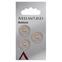 Milward Carded Buttons: 17mm - Pack of 3 - 00399