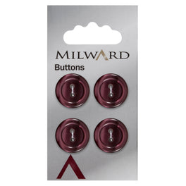 Milward Carded Buttons: 17mm - Pack of 4 - 00400