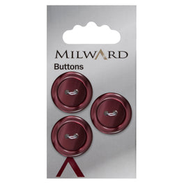 Milward Carded Buttons: 20mm - Pack of 3 - 00401