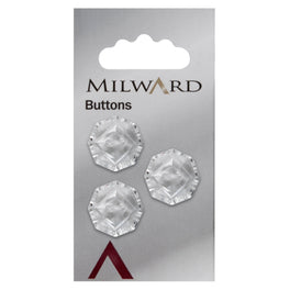 Milward Carded Buttons: 19mm - Pack of 3 - 00405