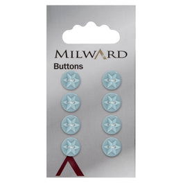 Milward Carded Buttons: 10mm - Pack of 8 - 00424