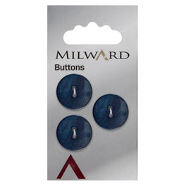 Milward Carded Buttons: 17mm - Pack of 3 - 00443