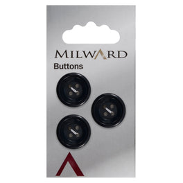 Milward Carded Buttons: 19mm - Pack of 3 - 00456