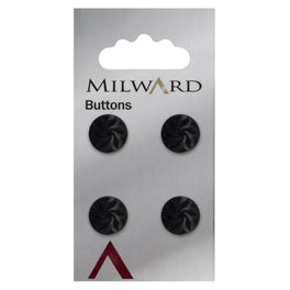 Milward Carded Buttons: 12mm - Pack of 4 - 00487