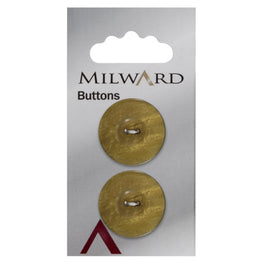 Milward Carded Buttons: 22mm - Pack of 2 - 00503A