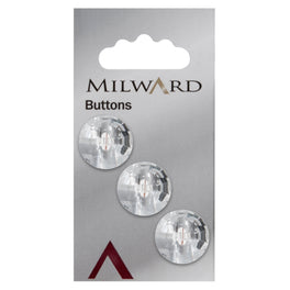 Milward Carded Buttons: 17mm - Pack of 3 - 00886