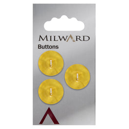 Milward Carded Buttons: 17mm - Pack of 3 - 00923A