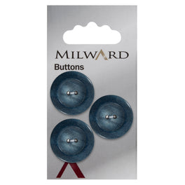 Milward Carded Buttons: 22mm - Pack of 3 - 00961