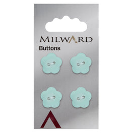 Milward Carded Buttons: 15mm - Pack of 4 - 01007