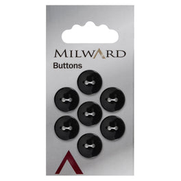Milward Carded Buttons: 13mm - Pack of 7 - 01031