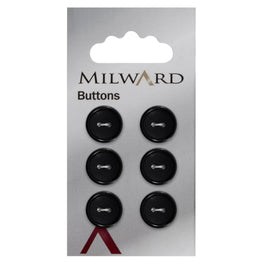 Milward Carded Buttons: 13mm - Pack of 6 - 01035