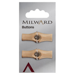 Milward Carded Buttons: 36mm - Pack of 2 - 01052
