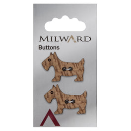 Milward Carded Buttons: 30mm - Pack of 2 - 01072
