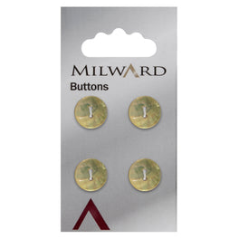 Milward Carded Buttons: 12mm - Pack of 4 - 01091