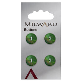 Milward Carded Buttons: 12mm - Pack of 4 - 01092