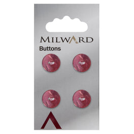 Milward Carded Buttons: 12mm - Pack of 4 - 01097