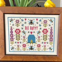 Bee Happy Counted Cross Stitch Kit
