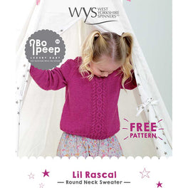 Free Download - Lil Rascal Round Neck Sweater in West Yorkshire Spinners Bo Peep Dk